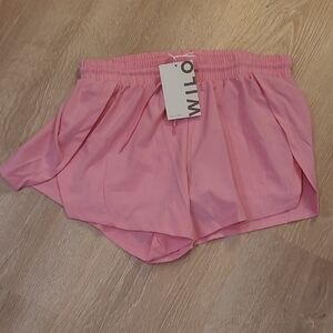 NWT Wilo The Label Pink Athletic Shorts